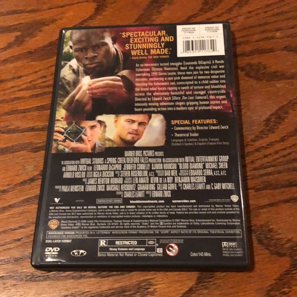 Blood Diamond DVD Widescreen Edition - Picture 2 of 2